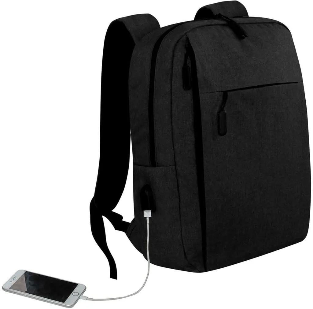 حقيبة الظهر MALACCA XL - Giftology XL للابتوب بسعة 21 لتر - باللون الأسود