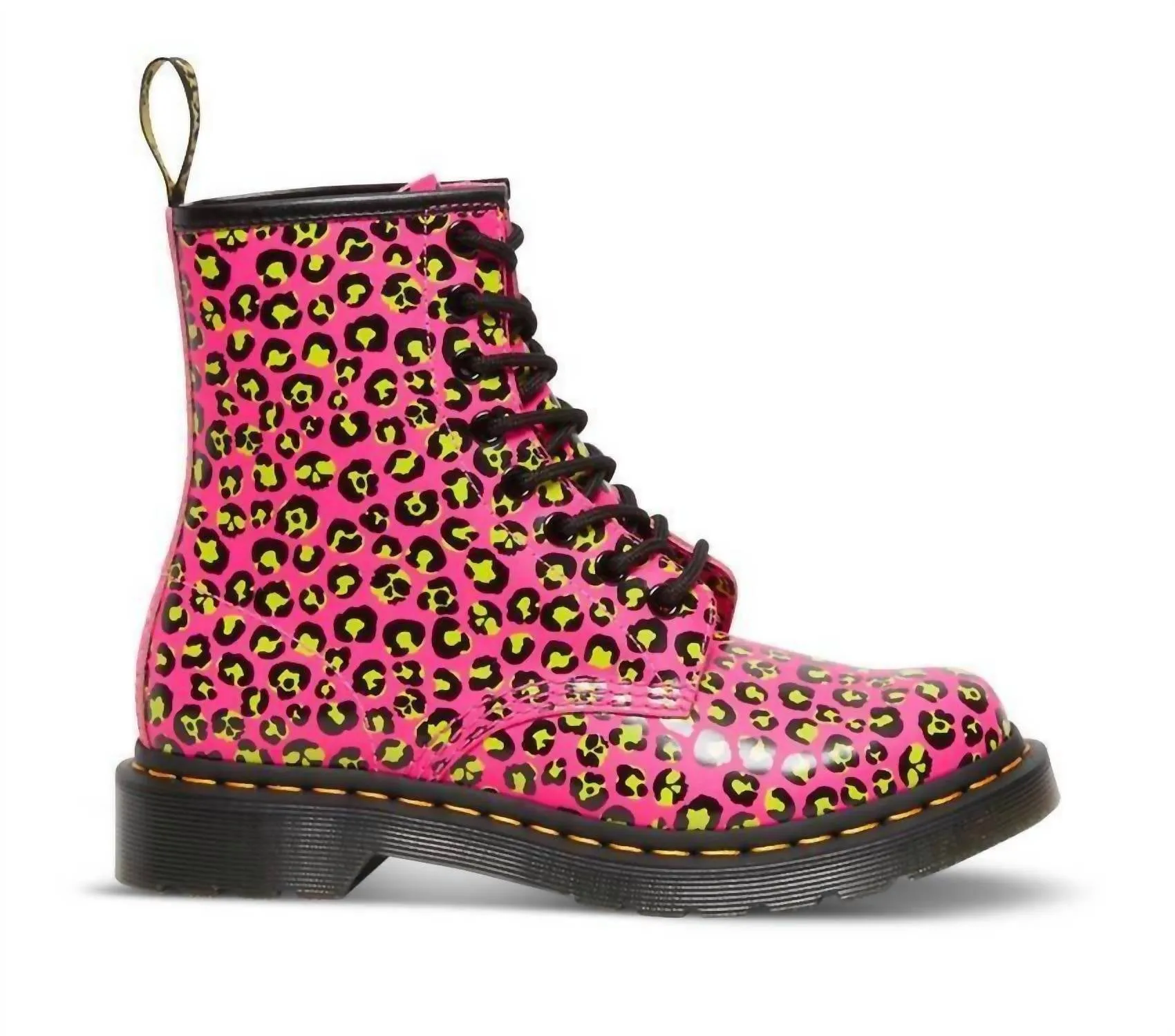 1460 Clash Pink Loud Leopard Smooth