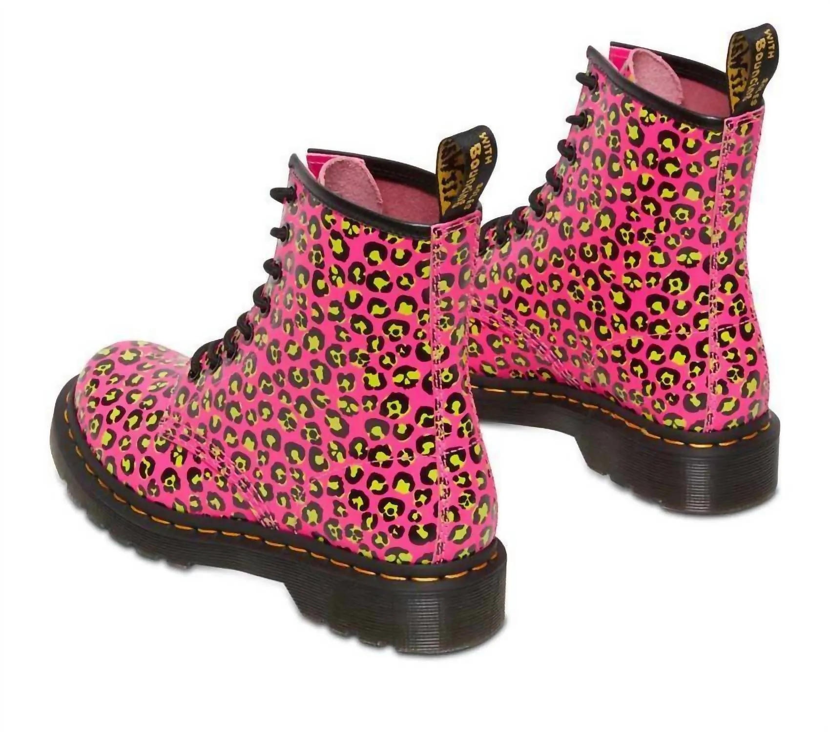 1460 Clash Pink Loud Leopard Smooth