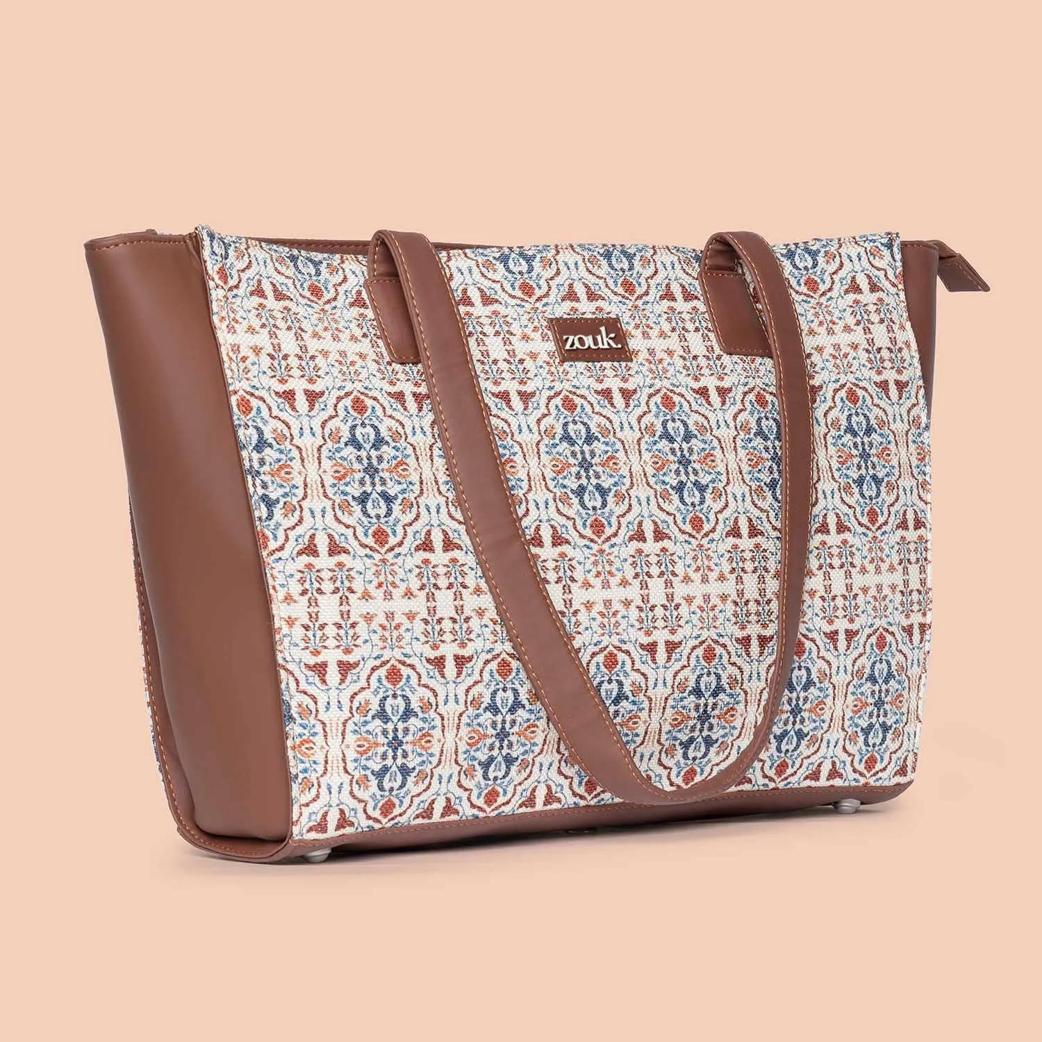 Agra Floral Office Tote Bag