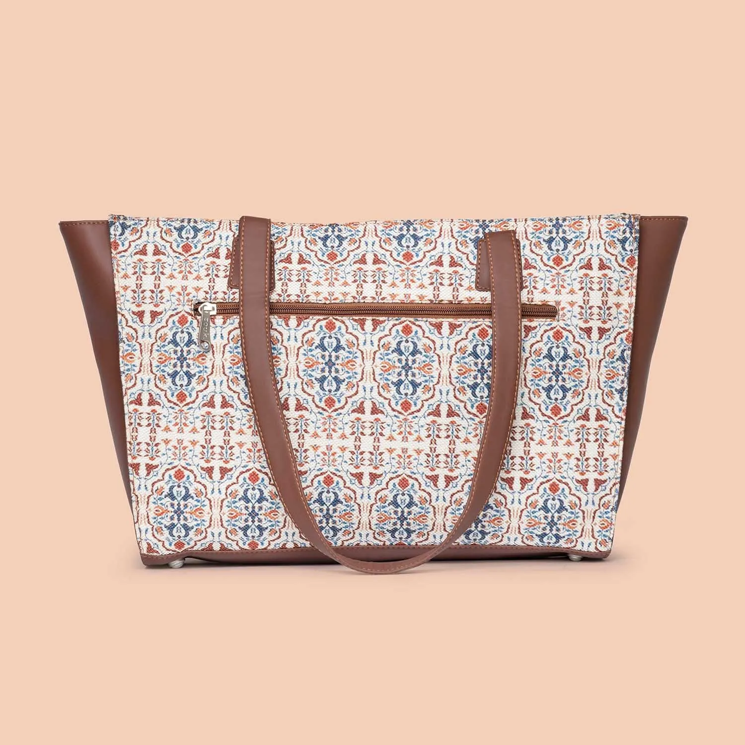 Agra Floral Office Tote Bag