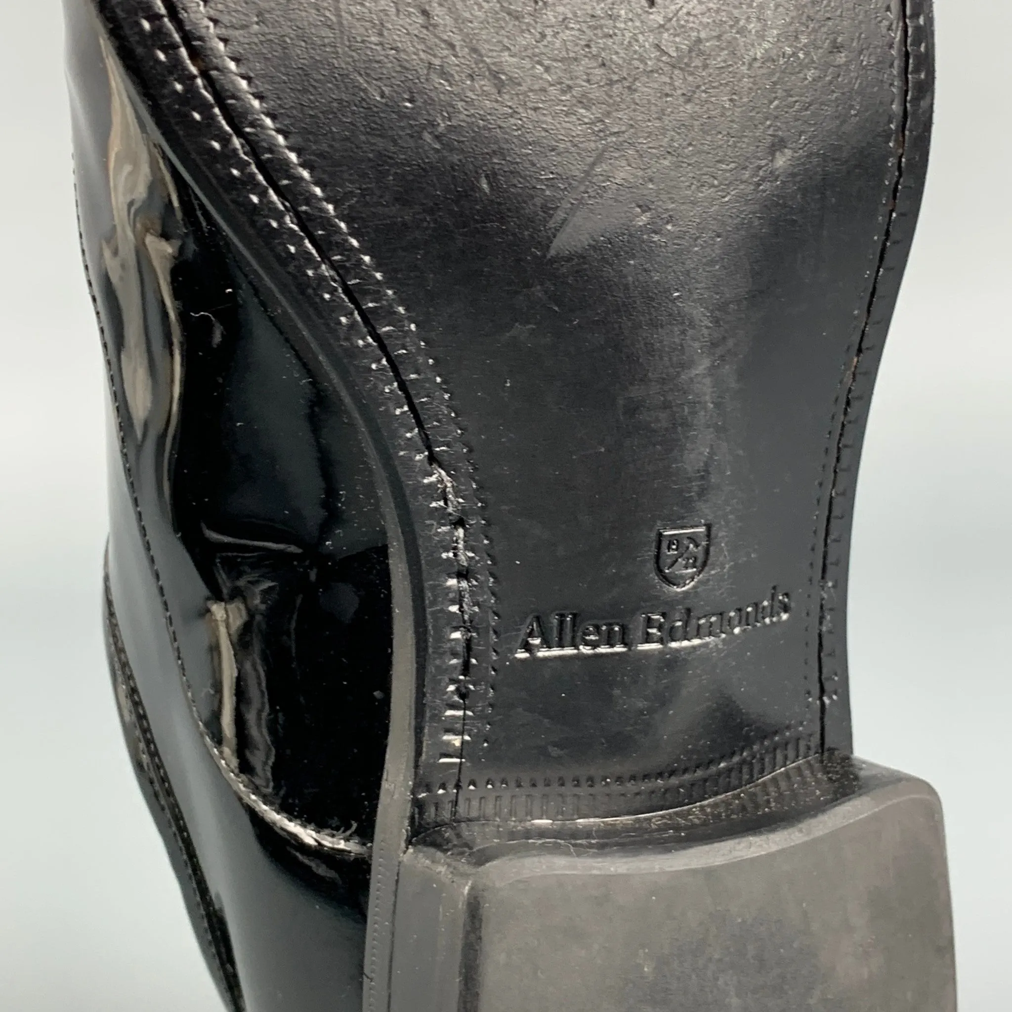 ALLEN EDMONDS Size 10 Black Leather La Scala Lace Up Shoes