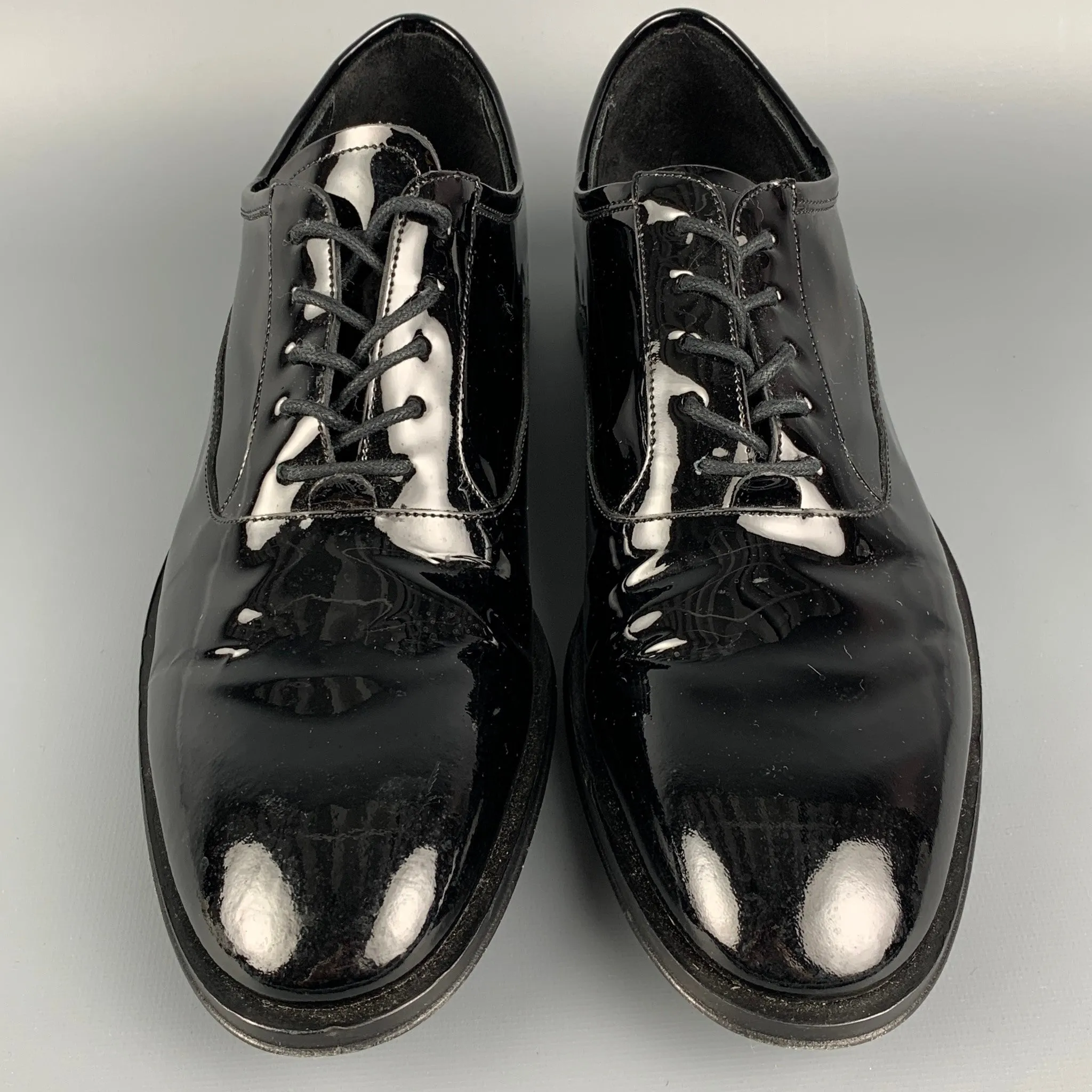 ALLEN EDMONDS Size 10 Black Leather La Scala Lace Up Shoes
