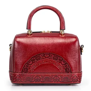 Amethyst M7841 Embossed Leather Single-shoulder bag / Handbag