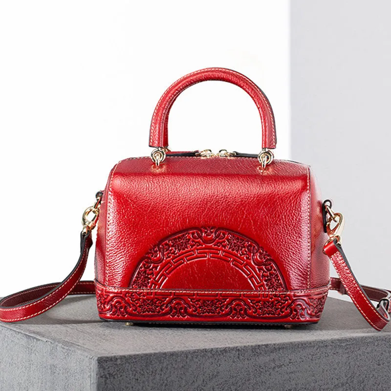 Amethyst M7841 Embossed Leather Single-shoulder bag / Handbag
