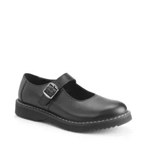 Angry Angels Girls Embrace School Shoe Black