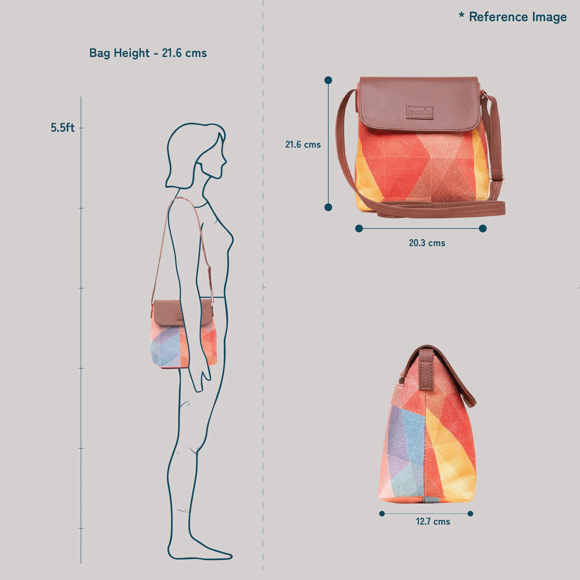Aravalli Abstract Flap Sling Bag