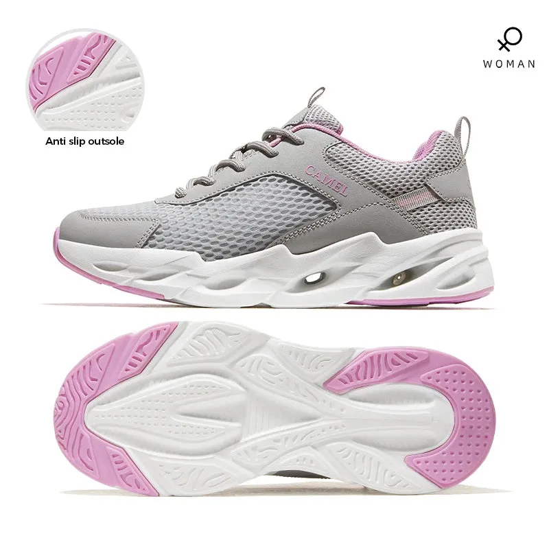 ARWEN&AJH GROUP مجموعة اروين التجاريه2024   GOLDEN CAMEL Sports Running Shoes Men Women Casual Mesh Male Sneakers Lightweight Non-slip Walking Shoes for Men 2024 Summer New
