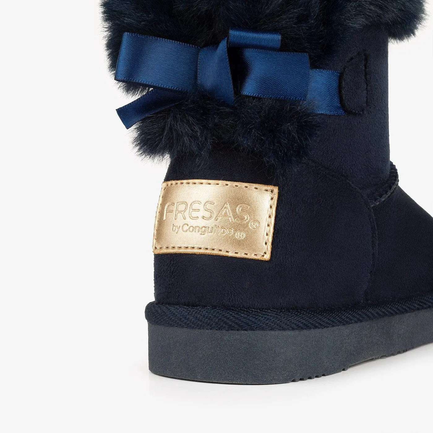 Australian Boots Navy Water Repellent with Bow