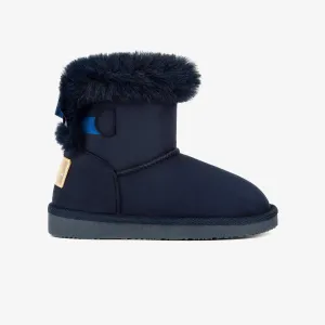 Australian Boots Navy Water Repellent with Bow