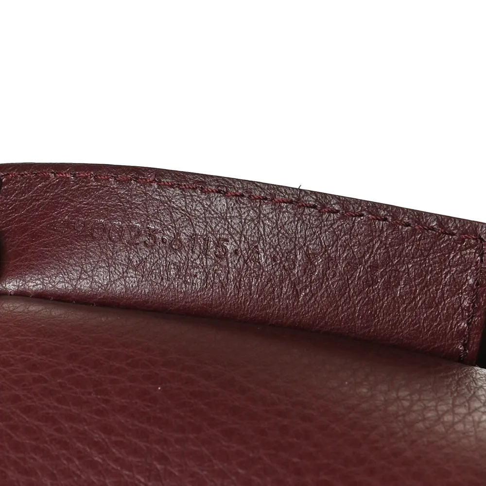 Balenciaga Bordeaux Red Calfskin Leather Papier Za Blackout B4 Perforated Leather Tote