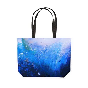 Blue Ombre Canvas Tote