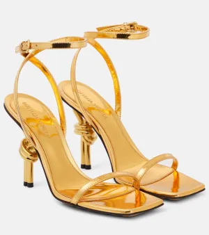 Bottega Veneta Knot mirrored leather sandals