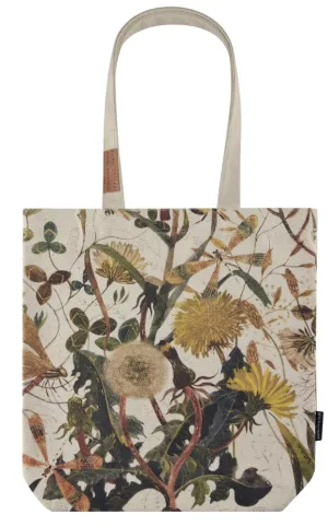 Canvas Shopper Bag Greens & Flowers