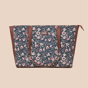Chittoor Blue Kalamkari Office Tote Bag