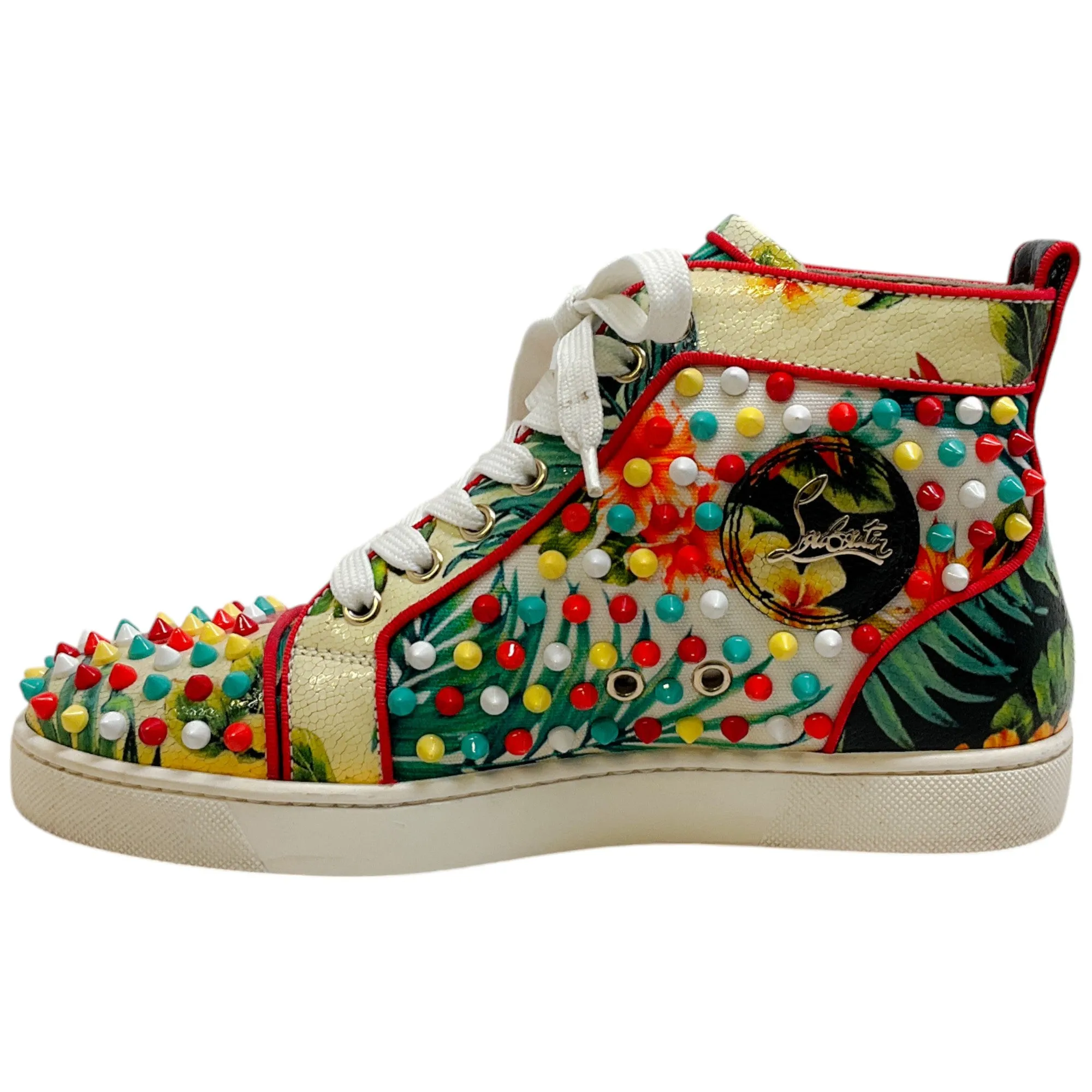 Christian Louboutin Louis Studded Orlato Spike High Top Sneakers