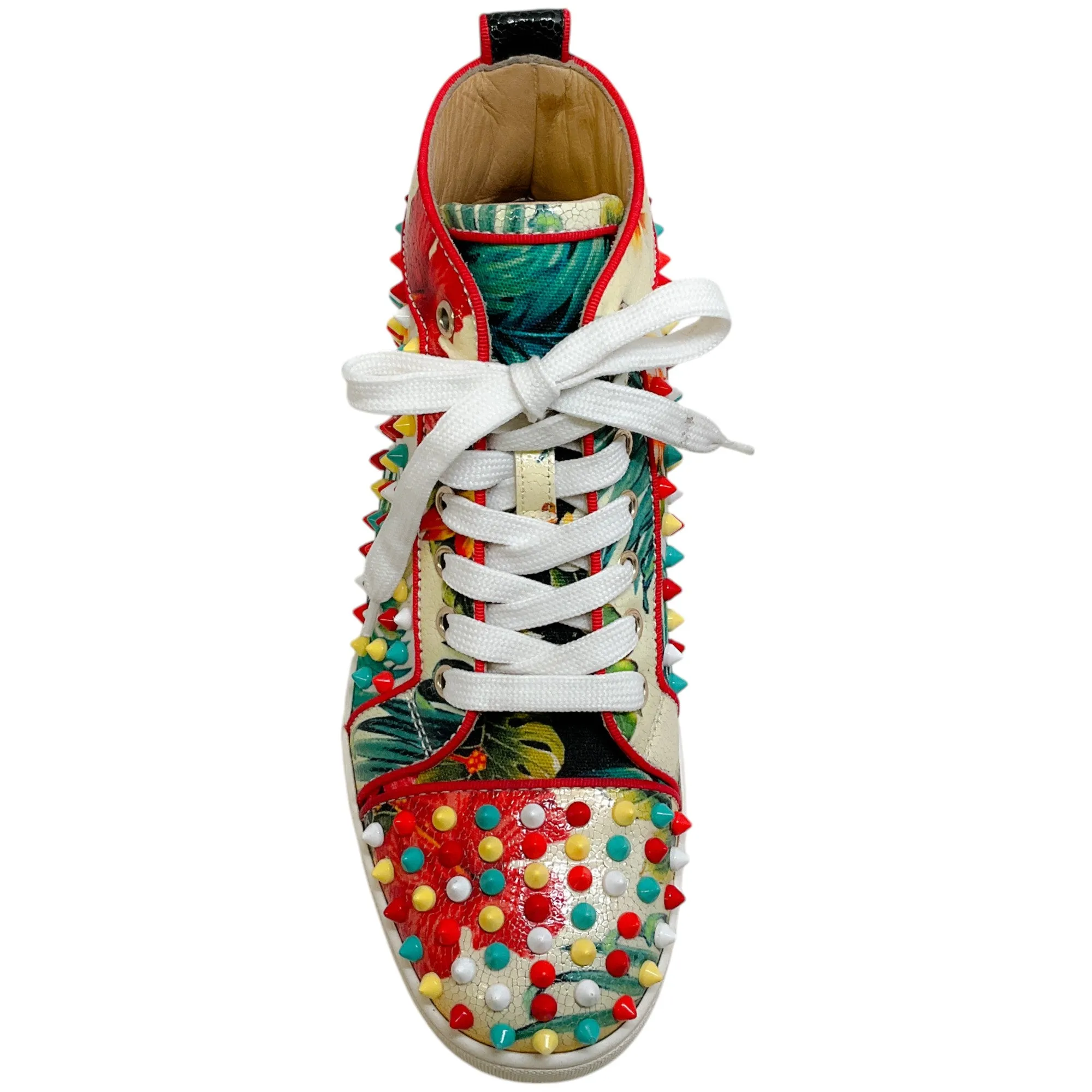 Christian Louboutin Louis Studded Orlato Spike High Top Sneakers