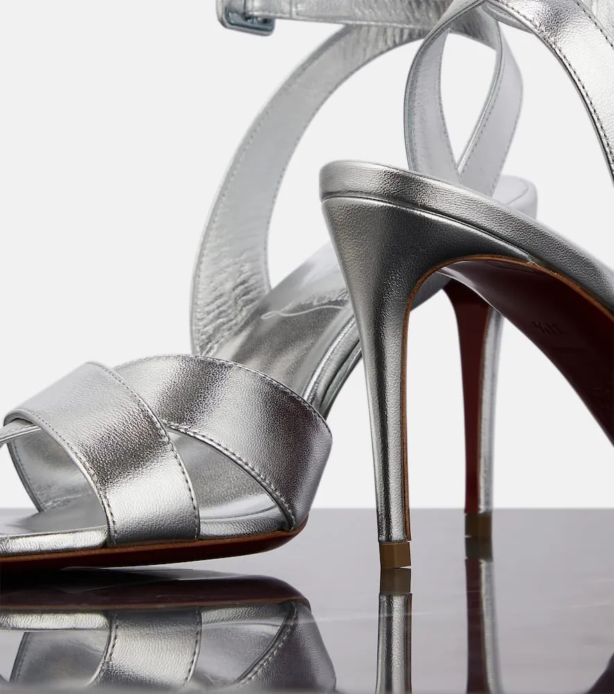 Christian Louboutin Mariza 85 metallic leather sandals