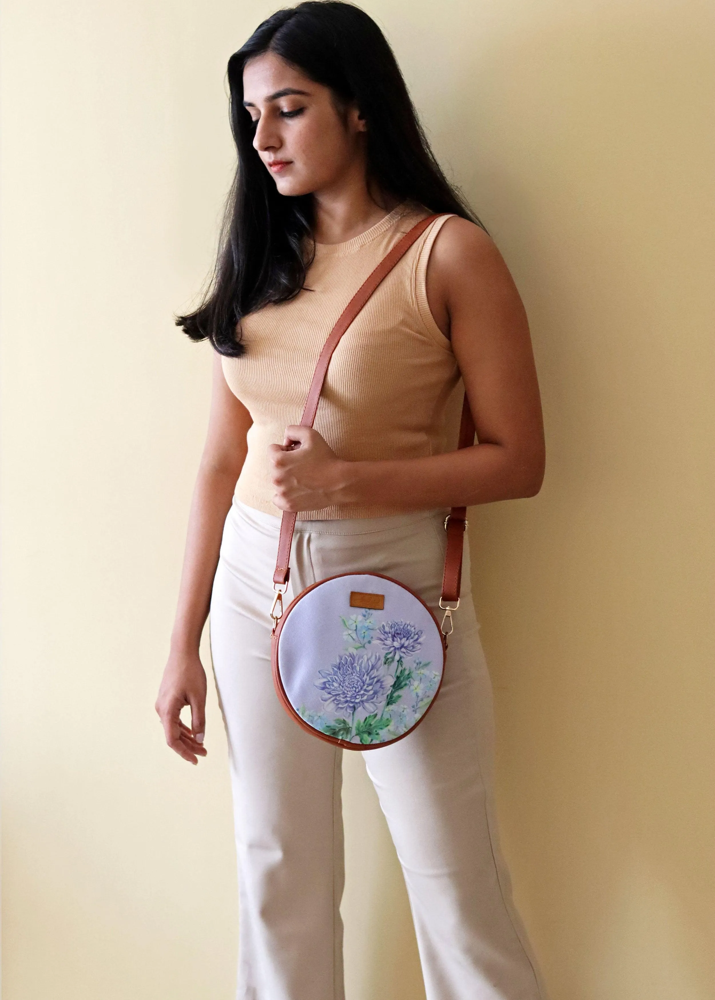 Chrysanthemum Orbit Sling Bag