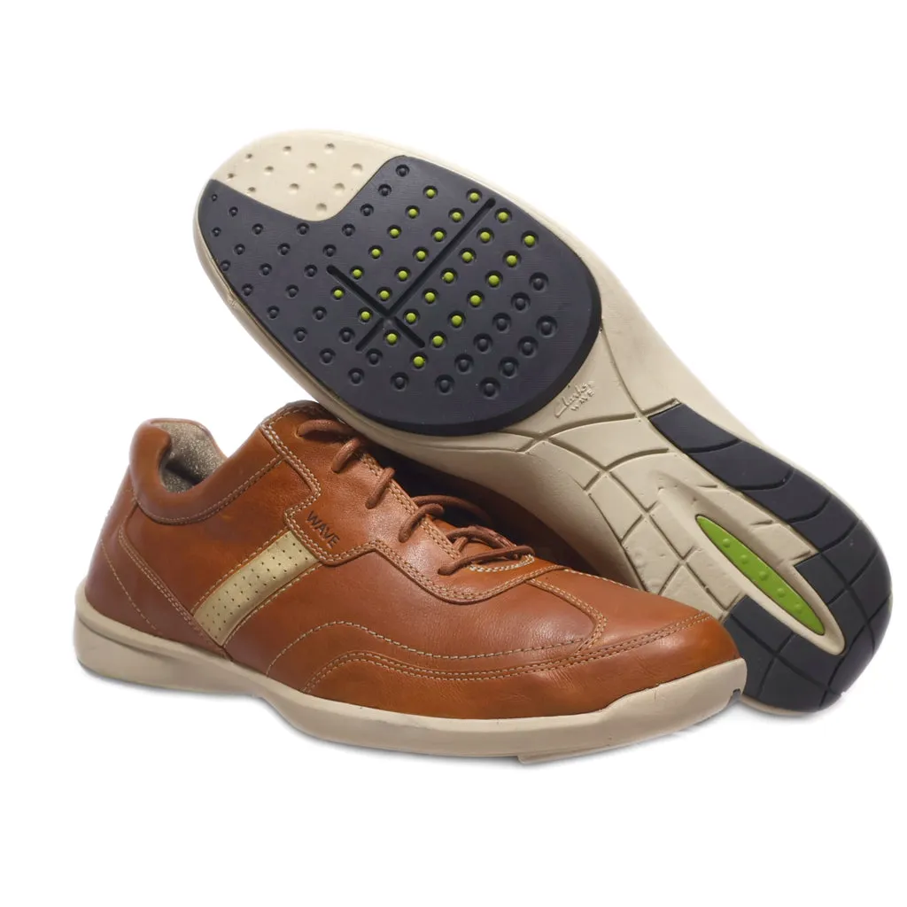 Clarks Wave Casual Lace Ups Leather Brown Colour For Men