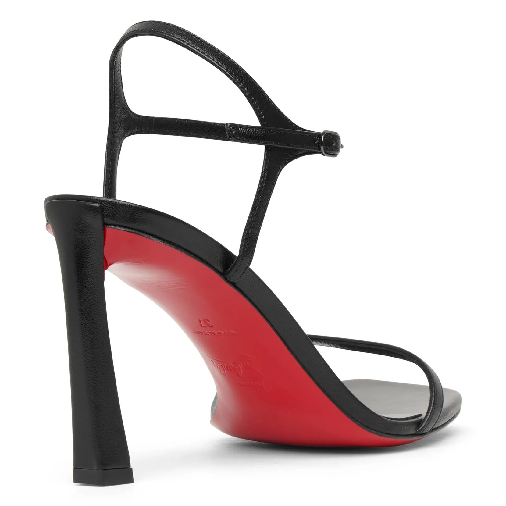 Condora 85 black leather sandals