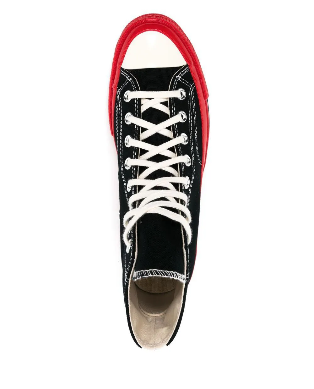 Converse Red Sole High Top Black