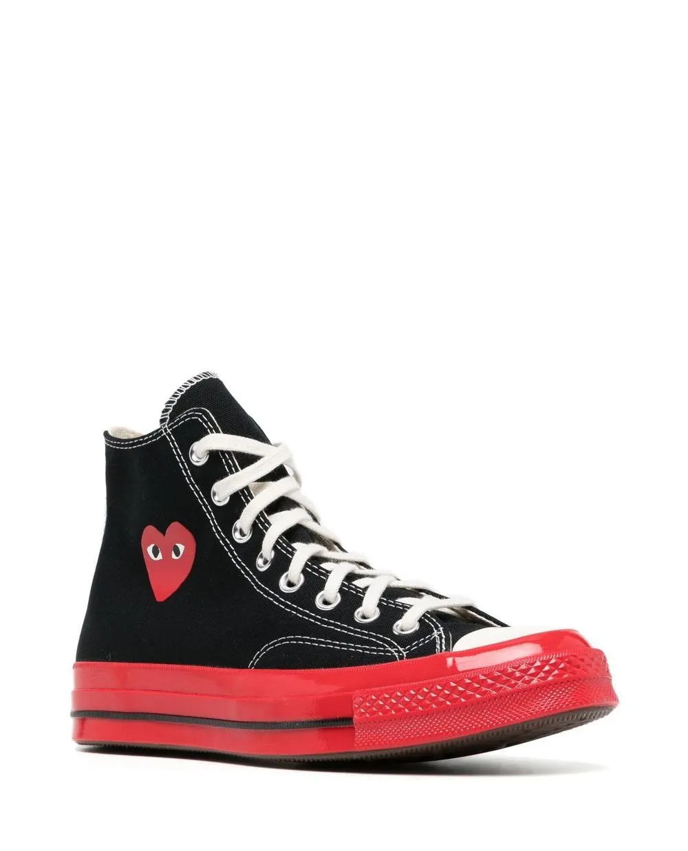 Converse Red Sole High Top Black