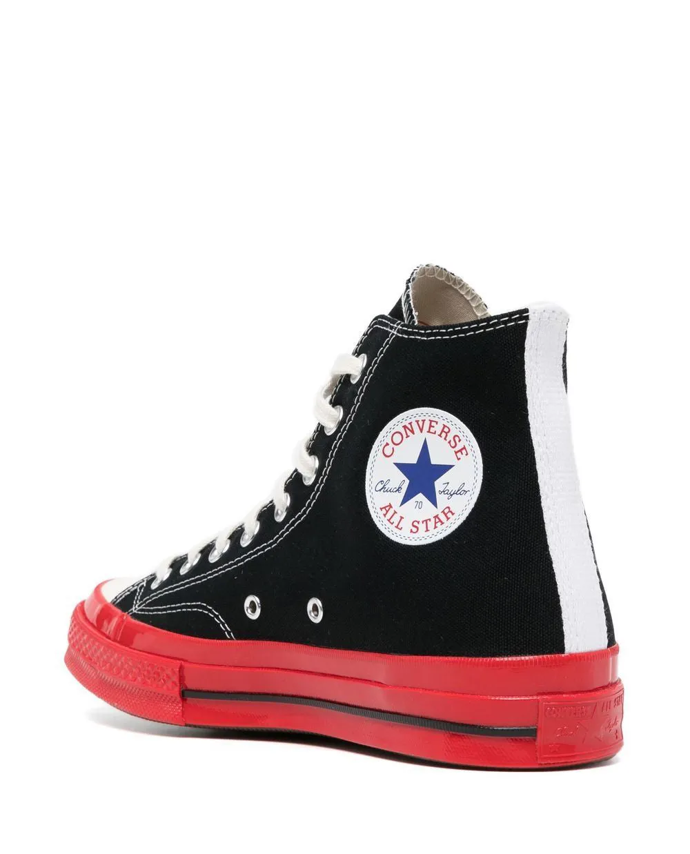 Converse Red Sole High Top Black