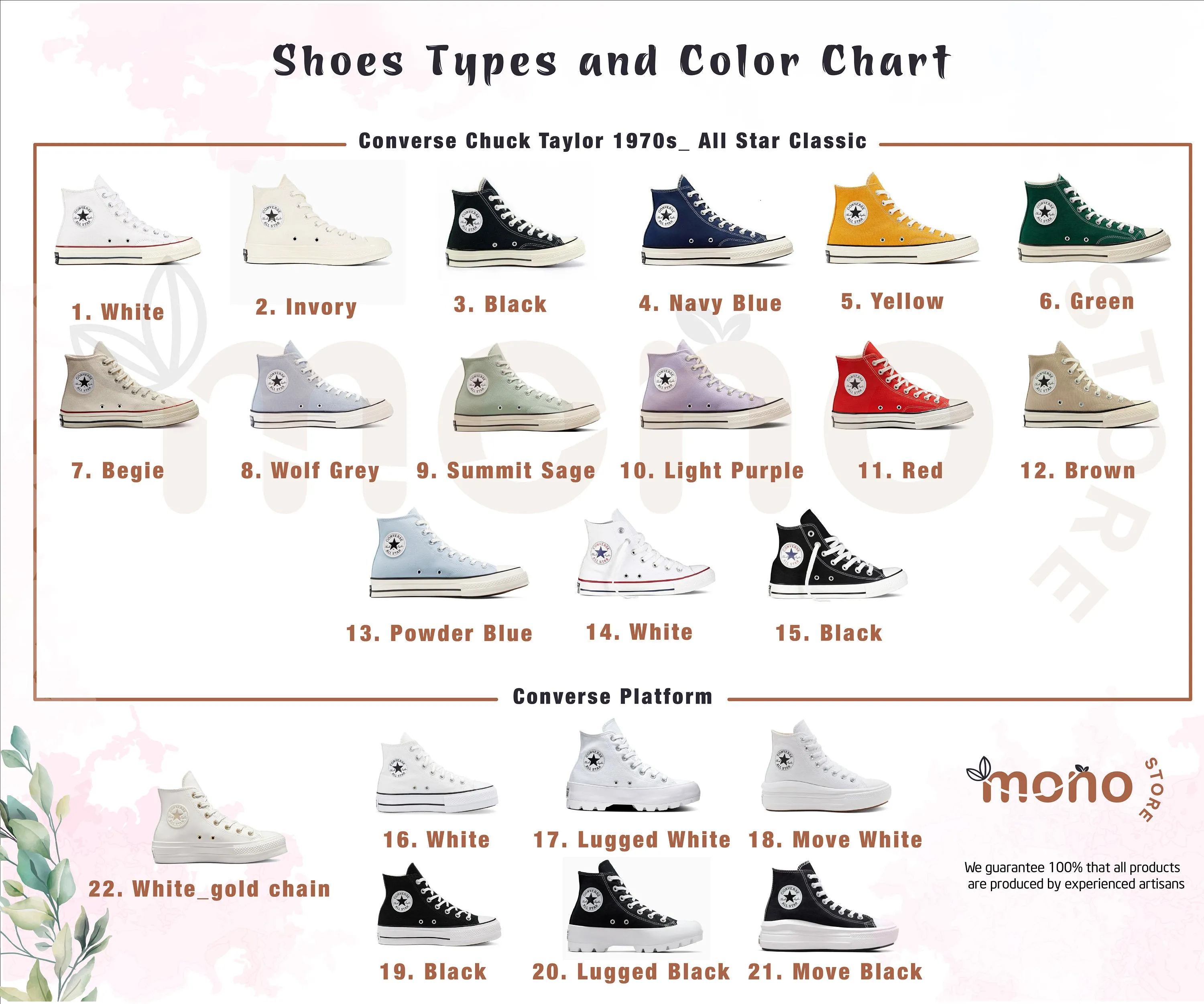 Custom Embroidered Converse Sneakers
