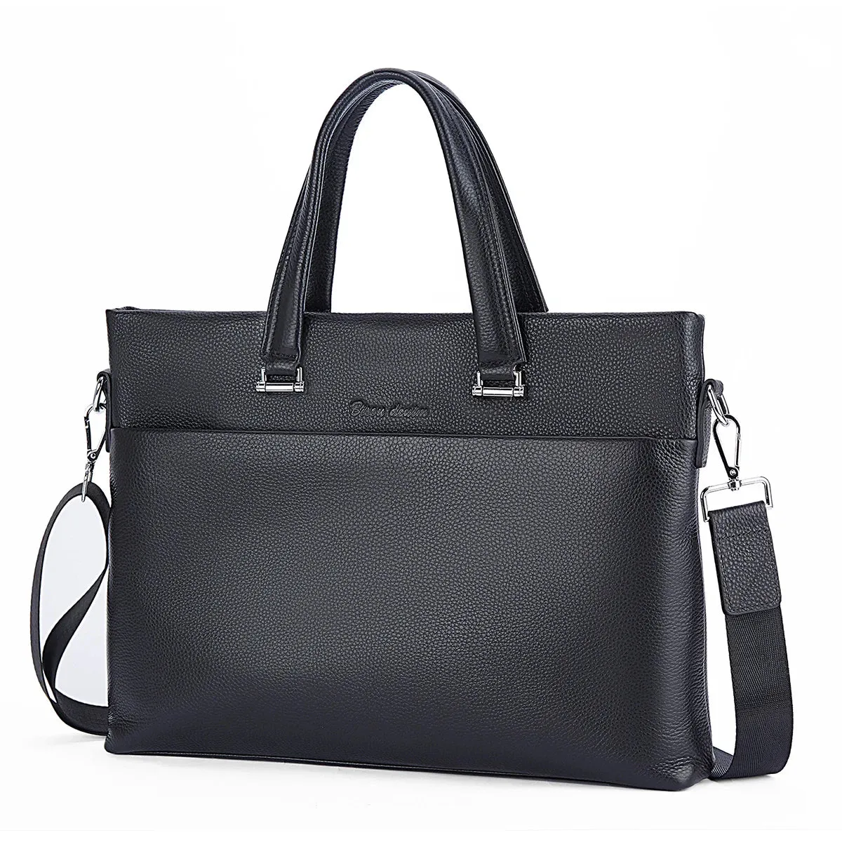 DENIM Man Business Briefcase Bag Split Leather High Quality Men office Bags