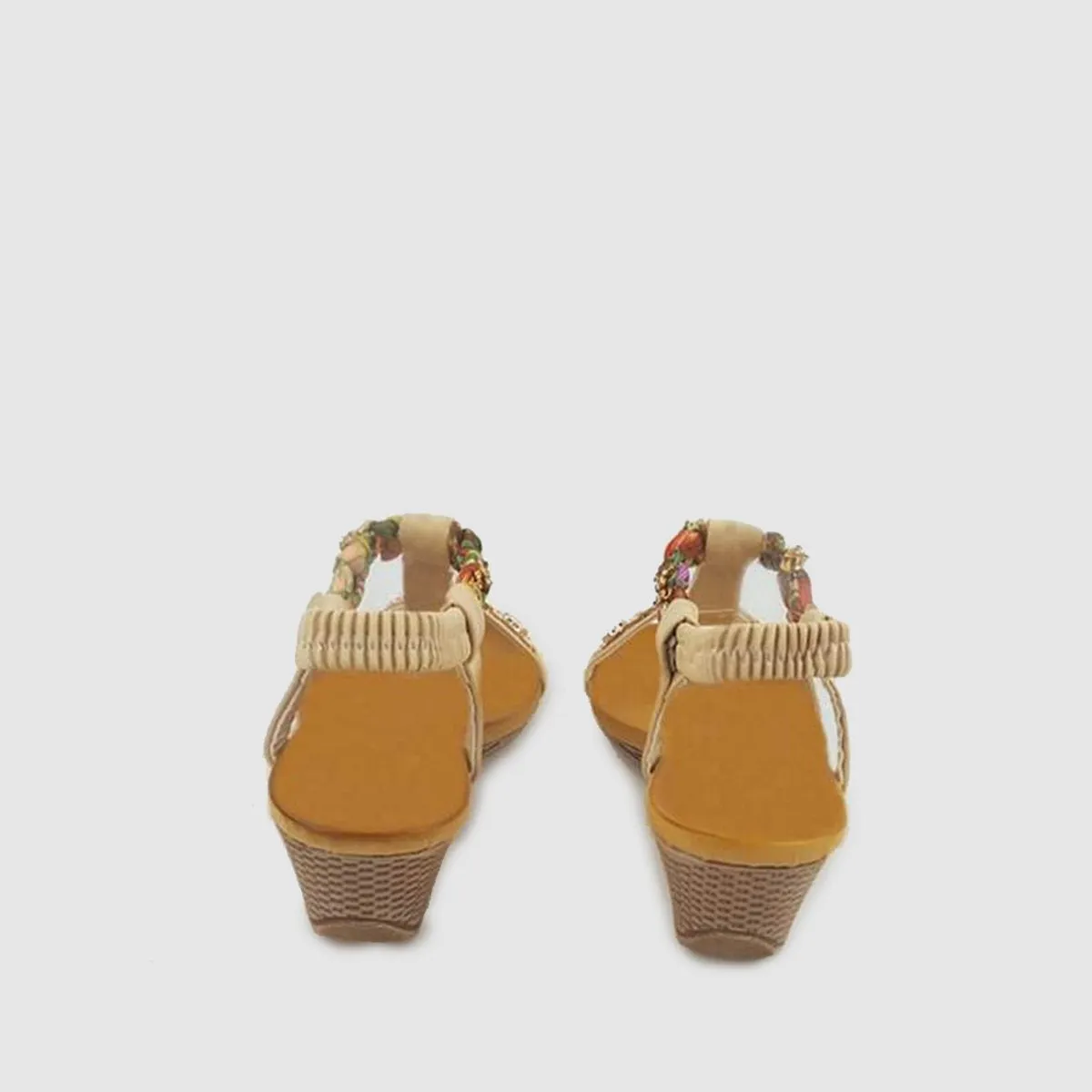 Dharma Diamante And Ribbon Open Toe Ankle Strap Sandal
