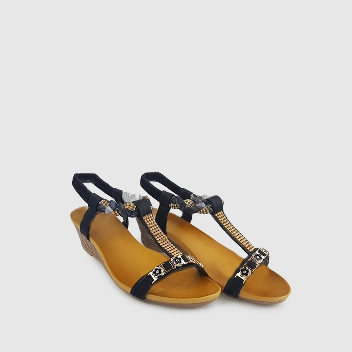 Dharma Diamante And Ribbon Open Toe Ankle Strap Sandal