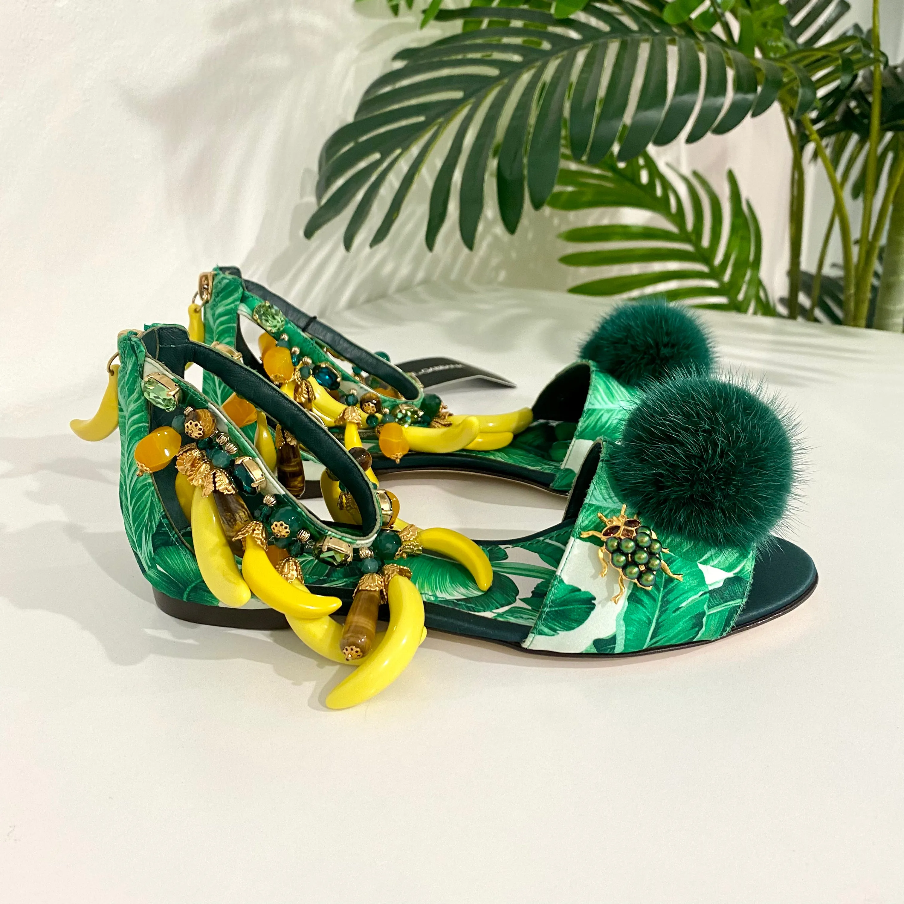 Dolce & Gabbana New Banana Leaf Sandals