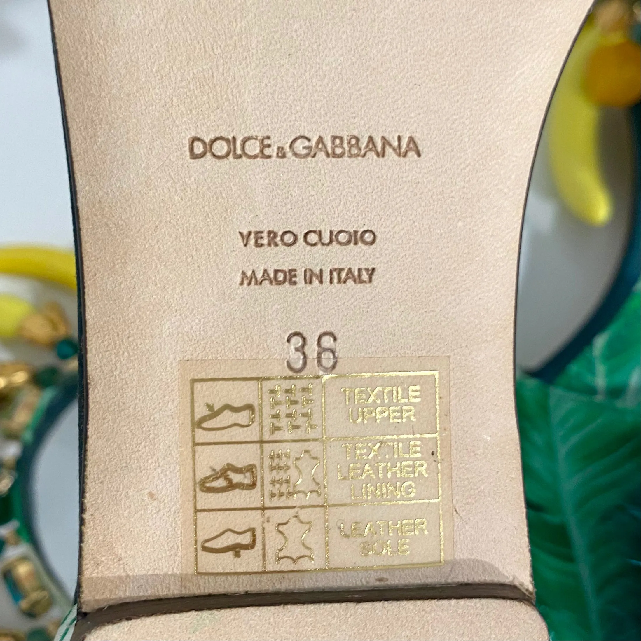 Dolce & Gabbana New Banana Leaf Sandals
