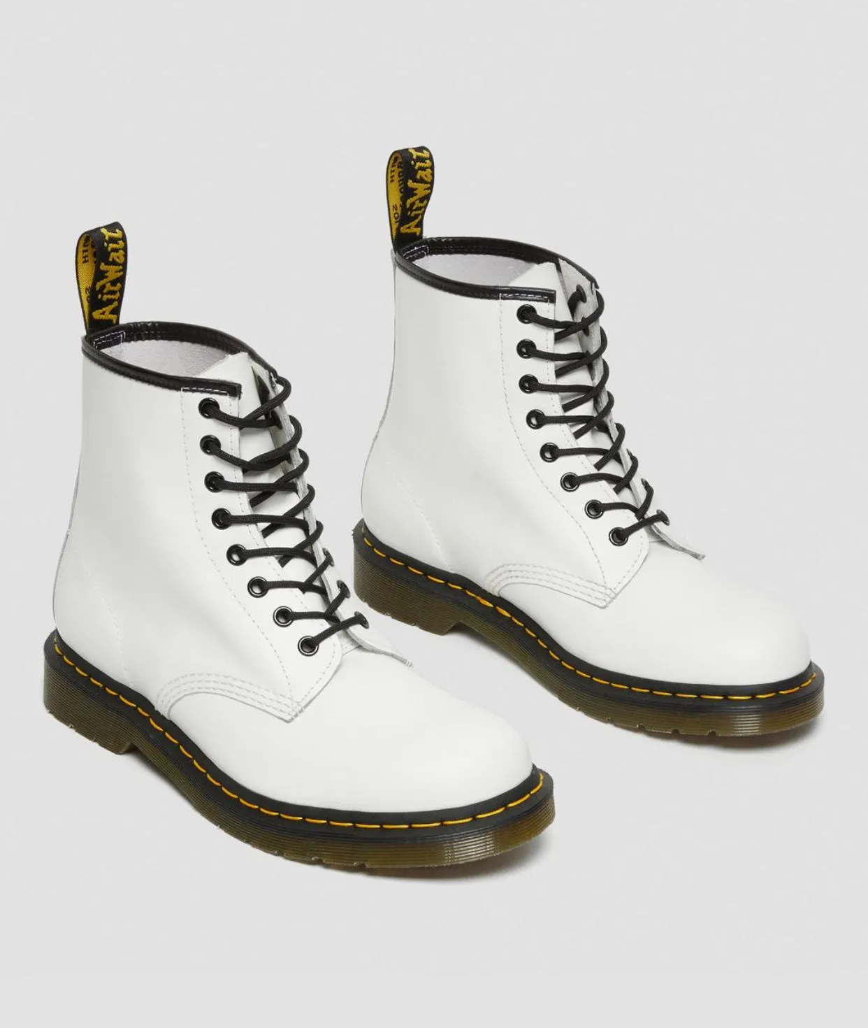 Dr. Martens 1460 White Smooth Ankle 8 Eyelet Boot