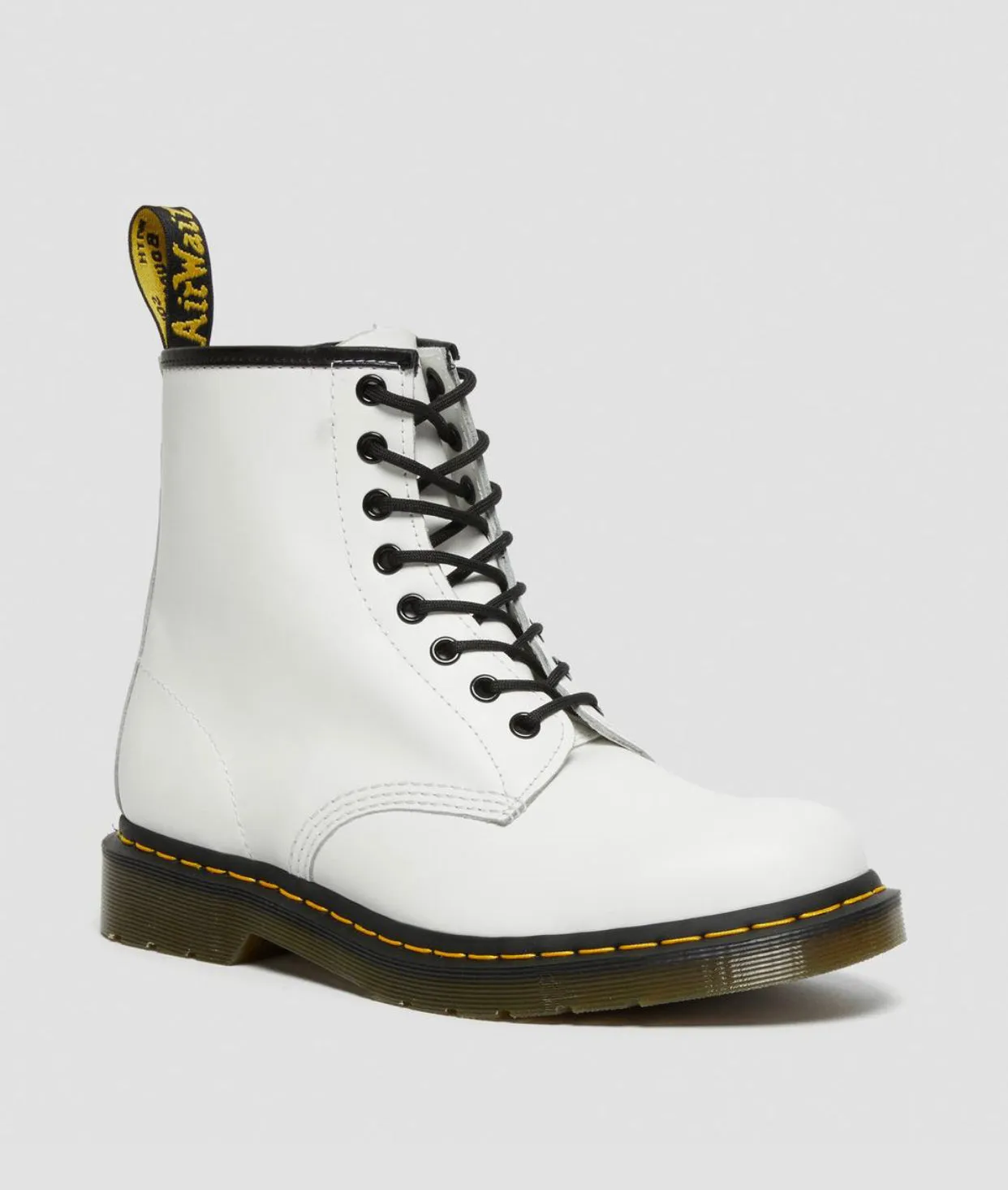 Dr. Martens 1460 White Smooth Ankle 8 Eyelet Boot