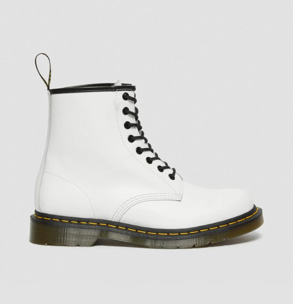 Dr. Martens 1460 White Smooth Ankle 8 Eyelet Boot