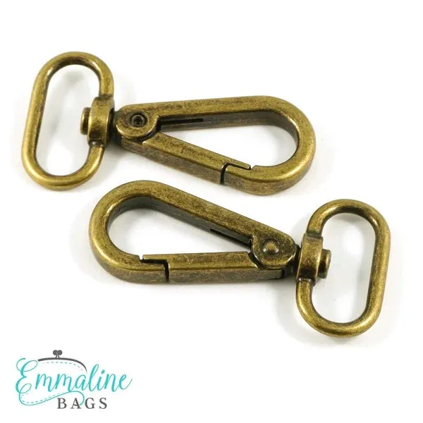 Emmaline Swivel Snap Hook - 1" Flat Hook Profile
