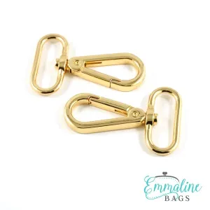 Emmaline Swivel Snap Hook - 1" Flat Hook Profile