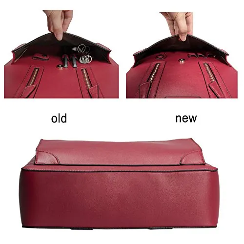 Estarer Women Business Briefcase Handbag PU Leather 15.6 Inch Shoulder Laptop Work Bag