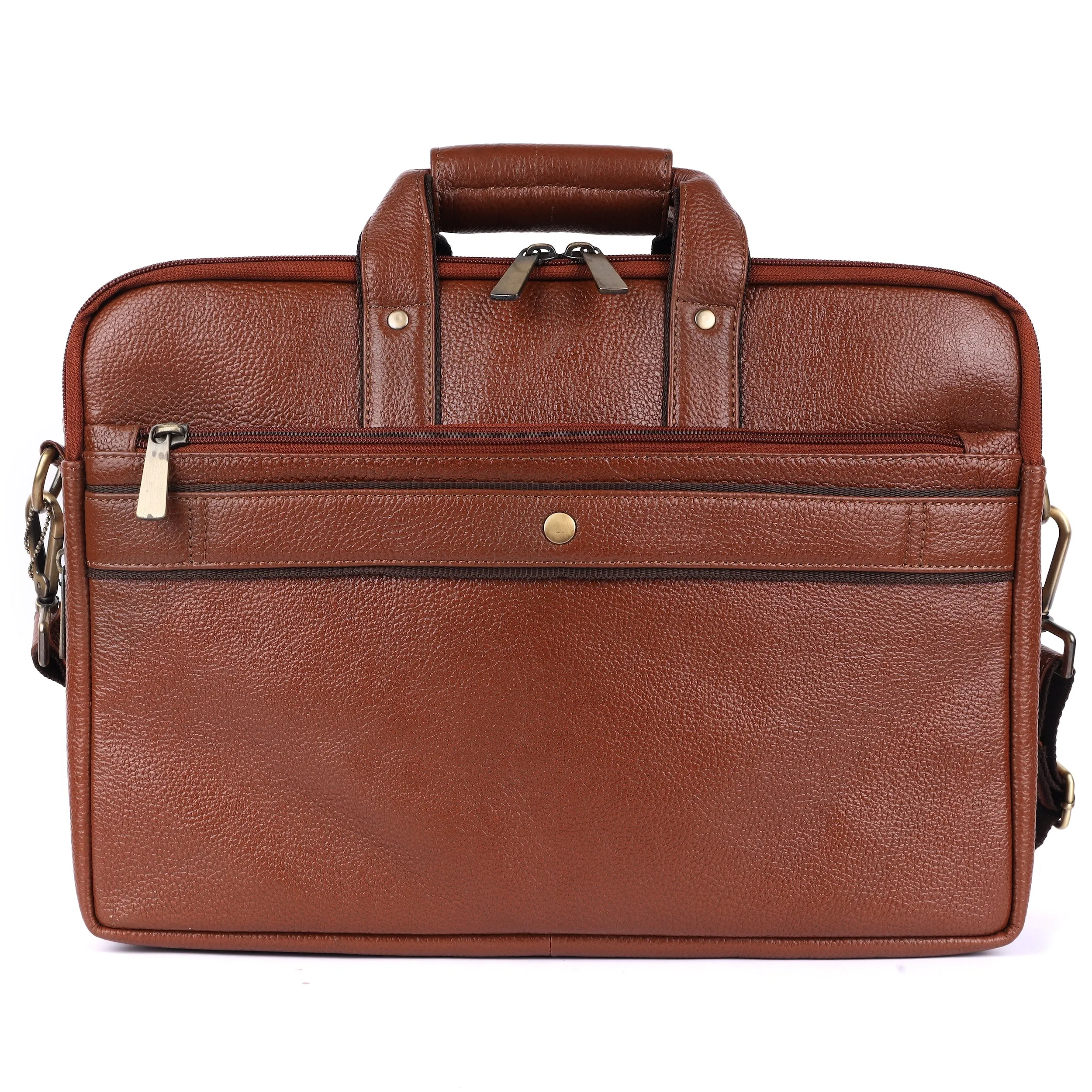 Expandable Leather Laptop Organiser Classic # 2819