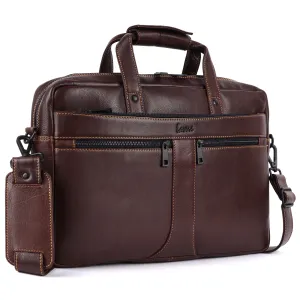 Explorer Premium Leather Laptop Bag #2816