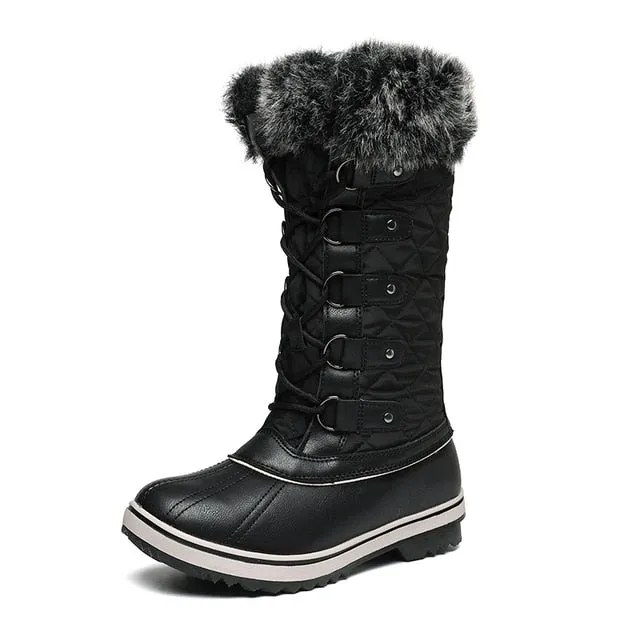 Extreme Cold Women's Snow Boots – Super Thick, Cold-Proof for Minus 40°C, Waterproof Anti-Skiing Cotton Shoes
