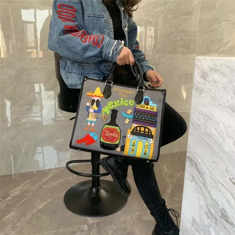 Fashion Canvas Women Handbags Large Capacity Female Shoulder Messenger Bags High Quality Ladies Tote Crossbody Bags for Women