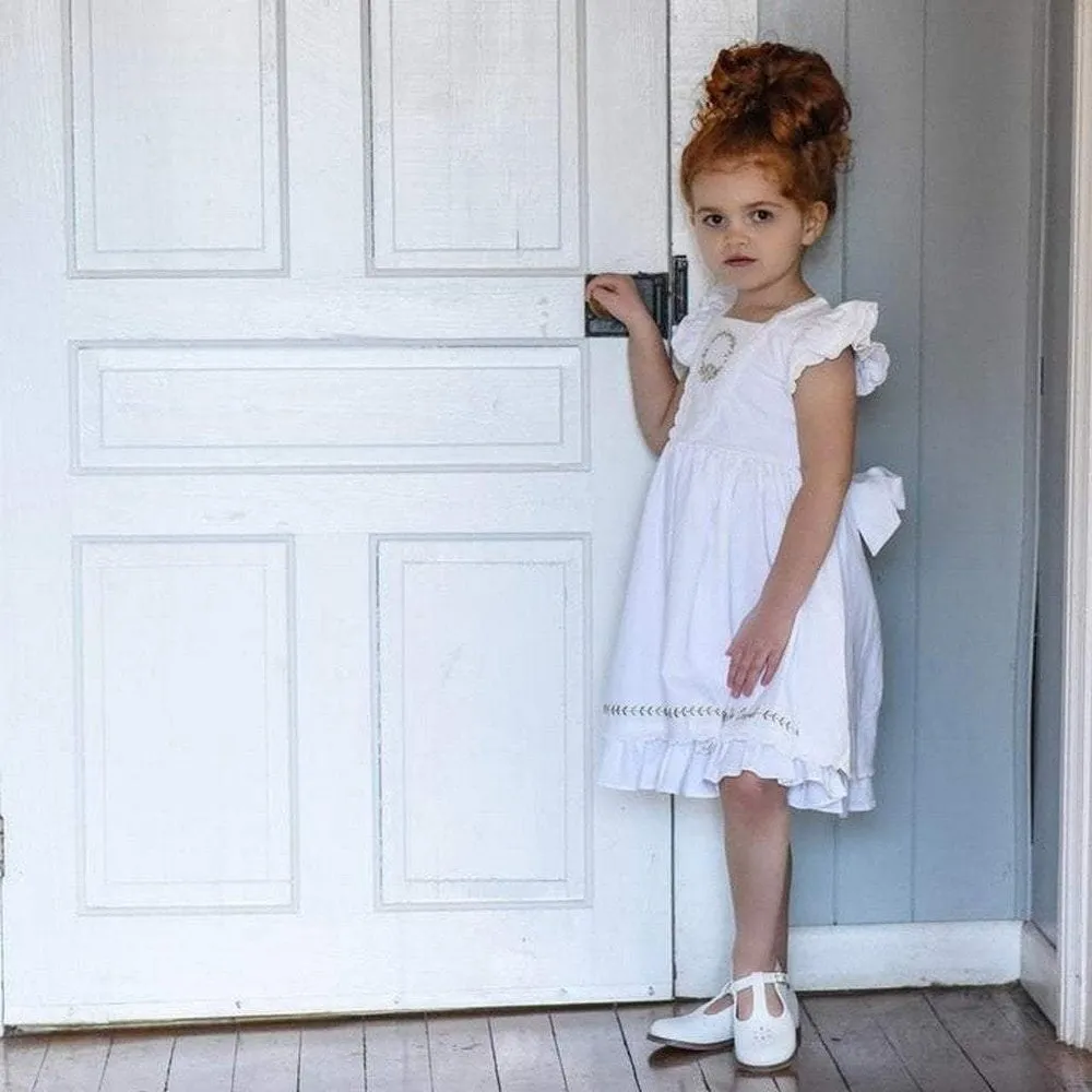 Footmates Sherry Mary Jane Shoe White