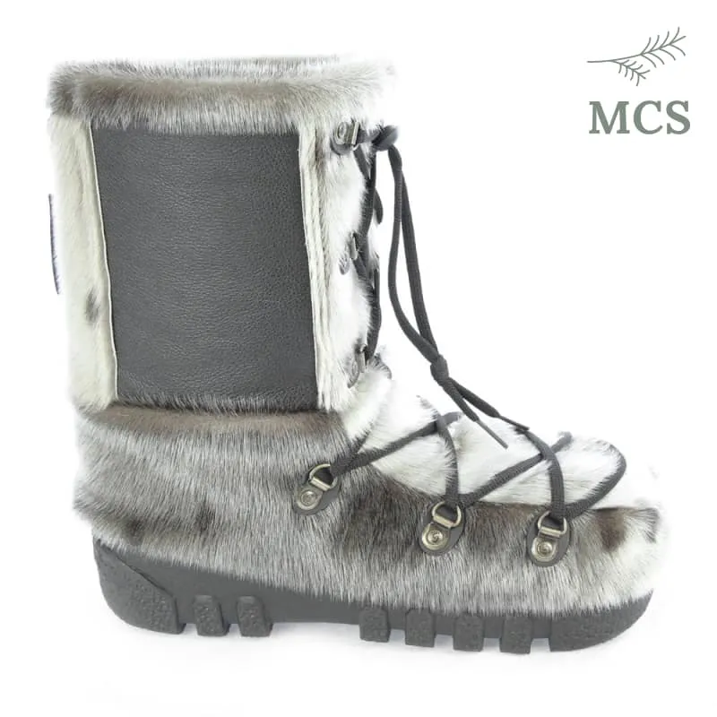 FOURRURES(FURS) GRENIER SEAL SKIN BOOTS WITH LEATHER JEANS MODEL
