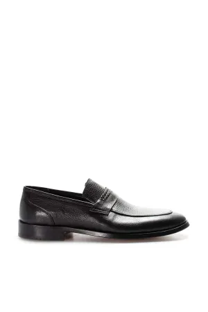 FST Genuine Leather Lace-up Men's Classic Shoes 932MA301 Black - Rome