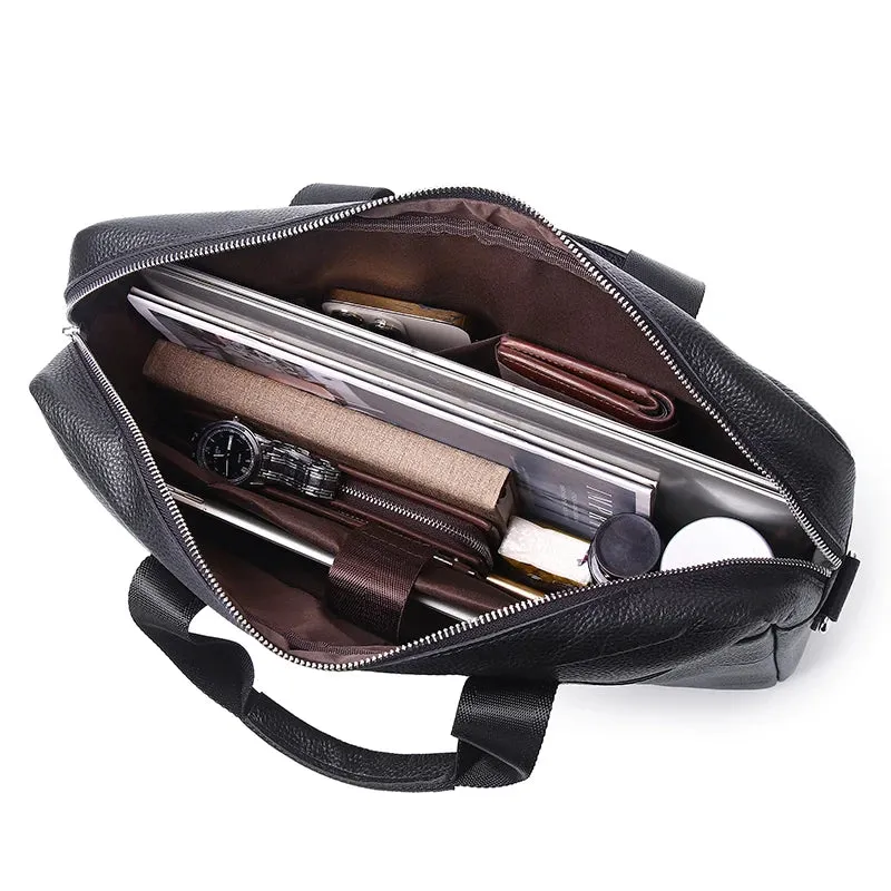 Genuine Leather Briefcases for Men Luxury Handbags Laptop Briefcase Bags