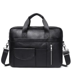 Genuine Leather Briefcases for Men Luxury Handbags Laptop Briefcase Bags