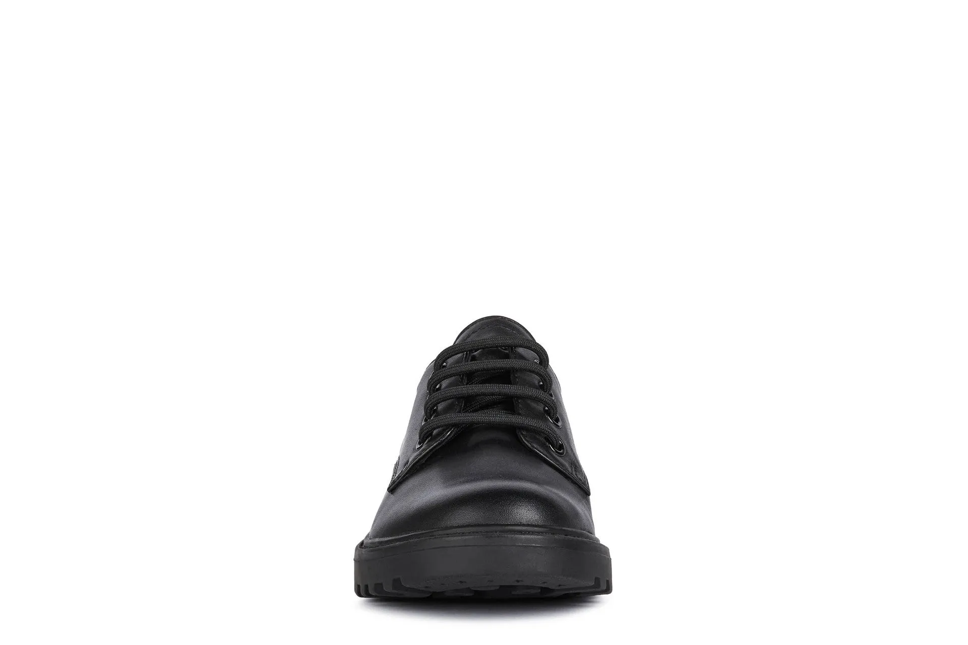 Geox School Shoes | Casey Lace Up | Black Leather